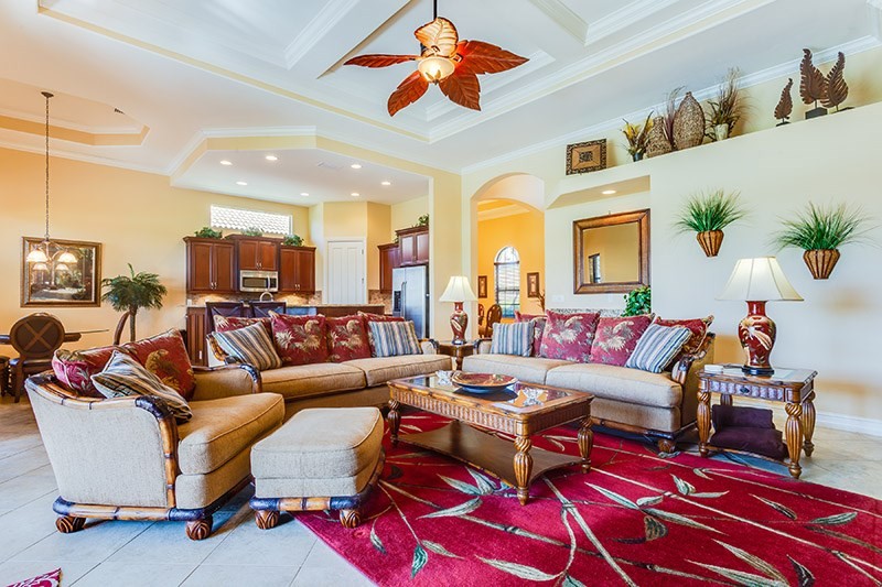 rustic living room in Lely Resort vacation rental